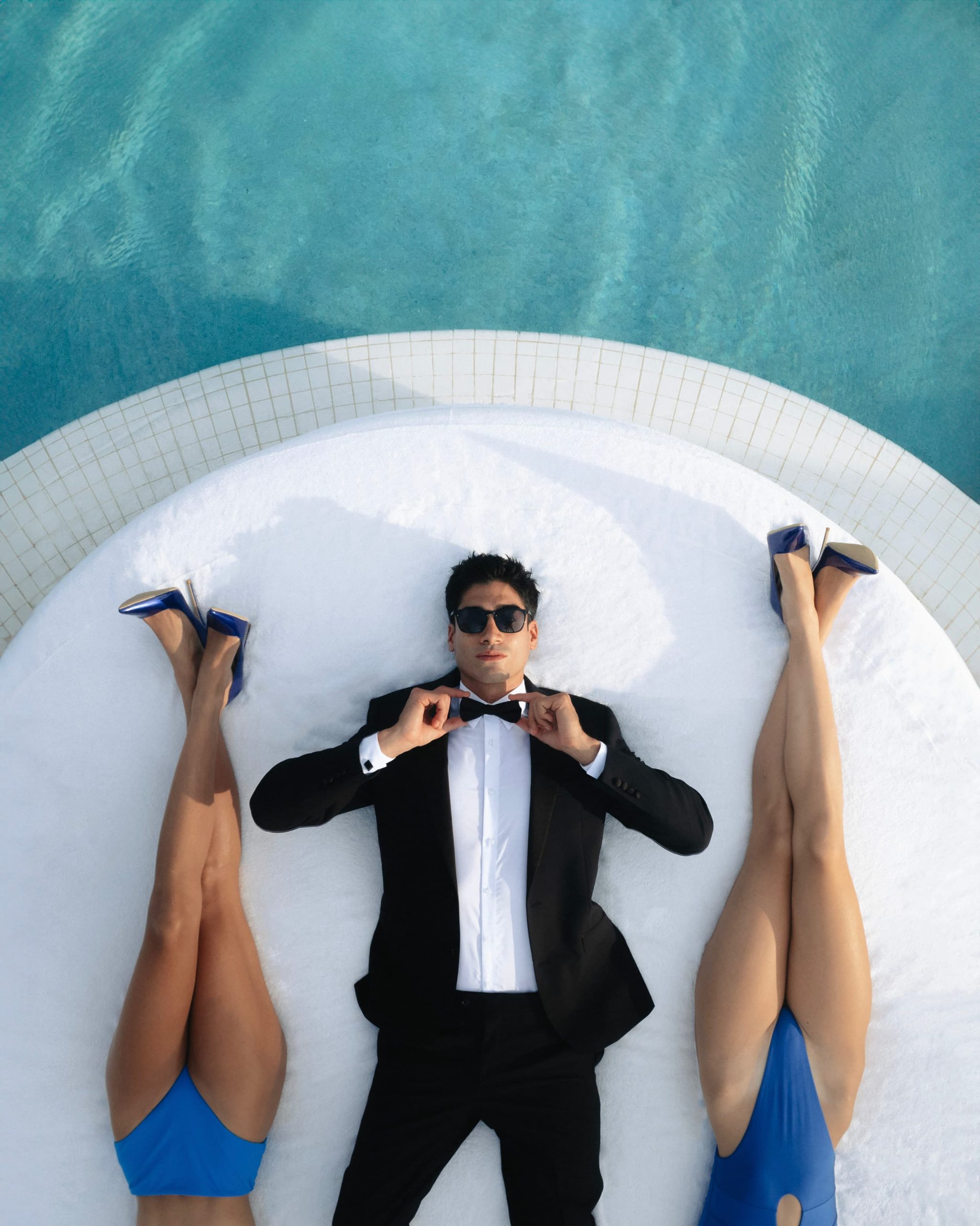 Aerial Shot of Daybed at Fontainebleau Miami Beach
