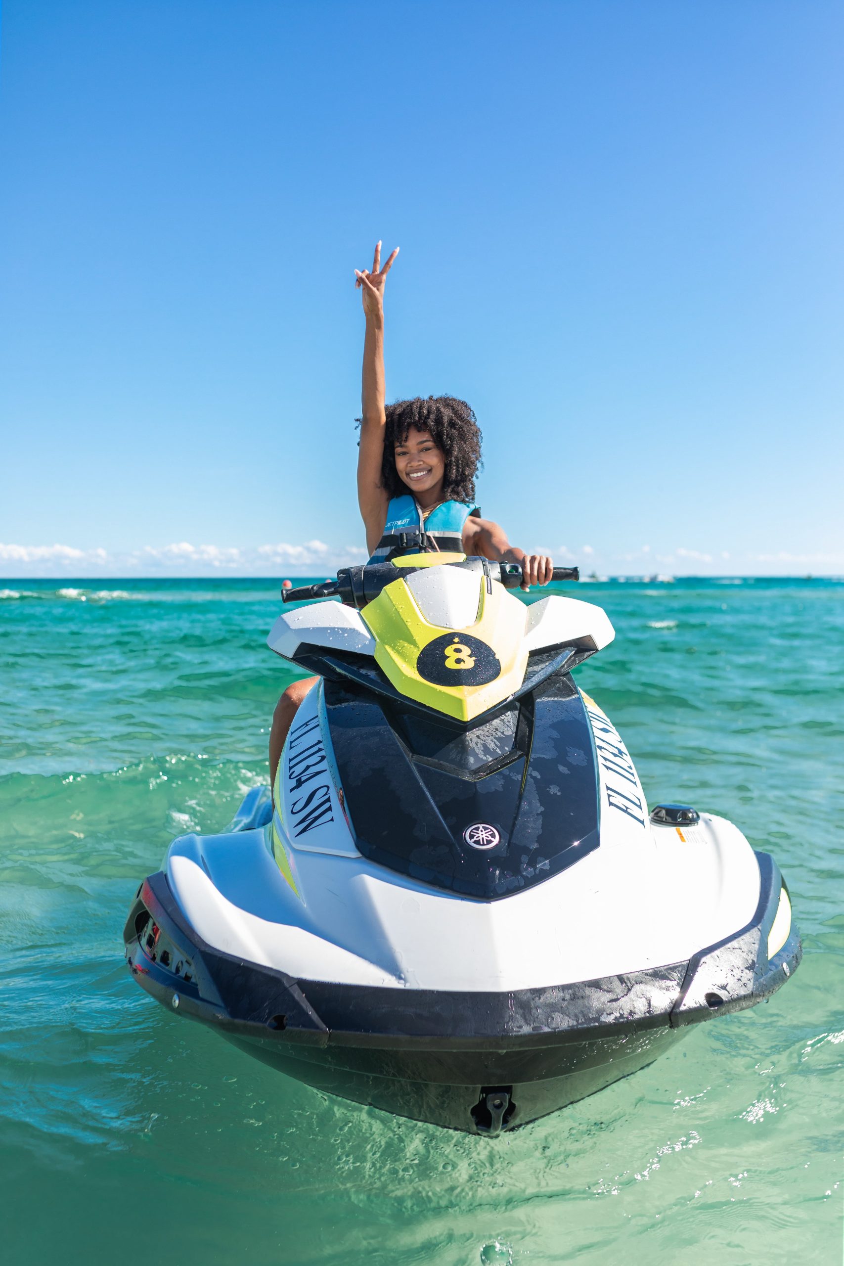 Water Sports at Fontainebleau Miami Beach - Bouyah Water Sports - Woman on Jet Ski