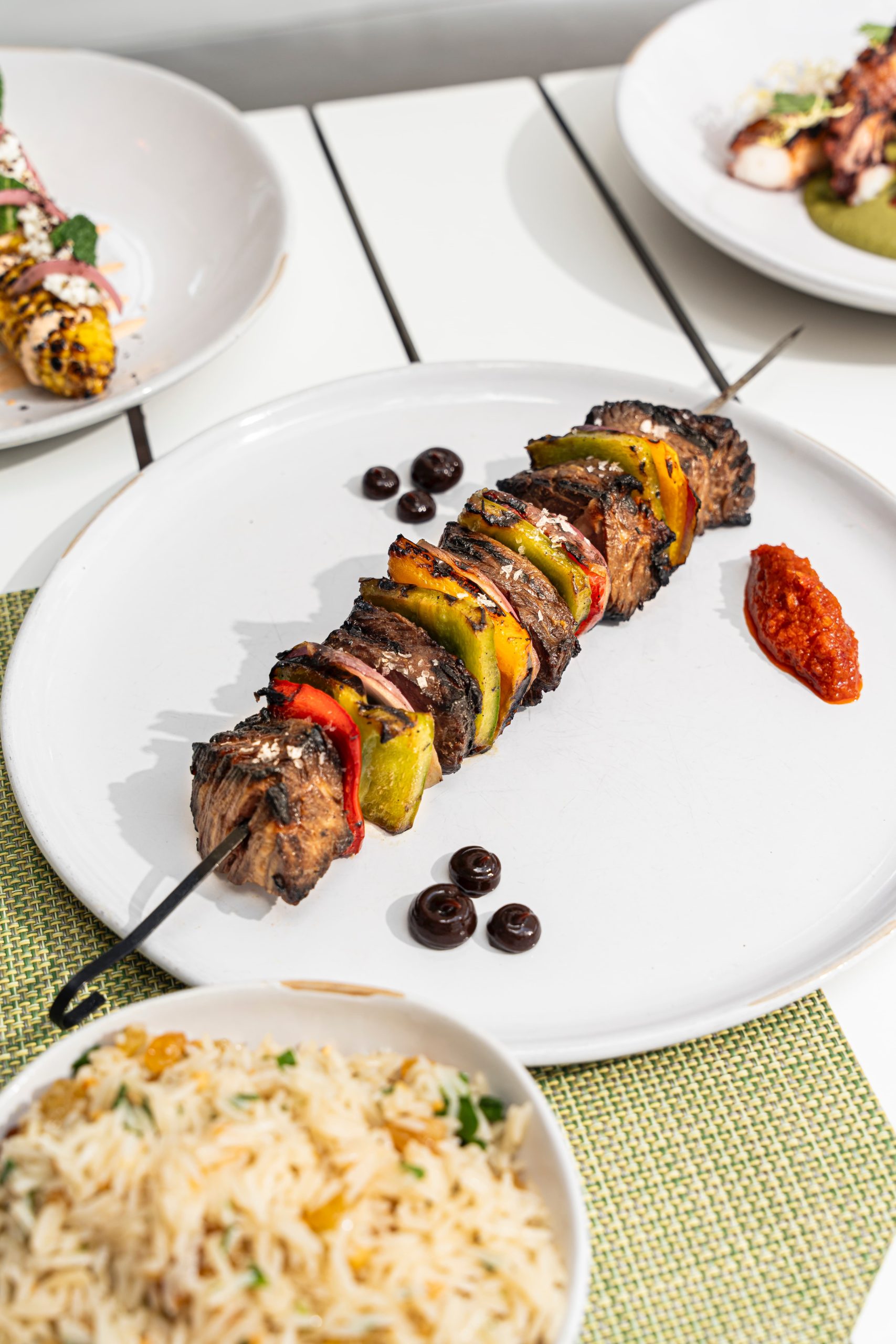 Food on Table at La Côte