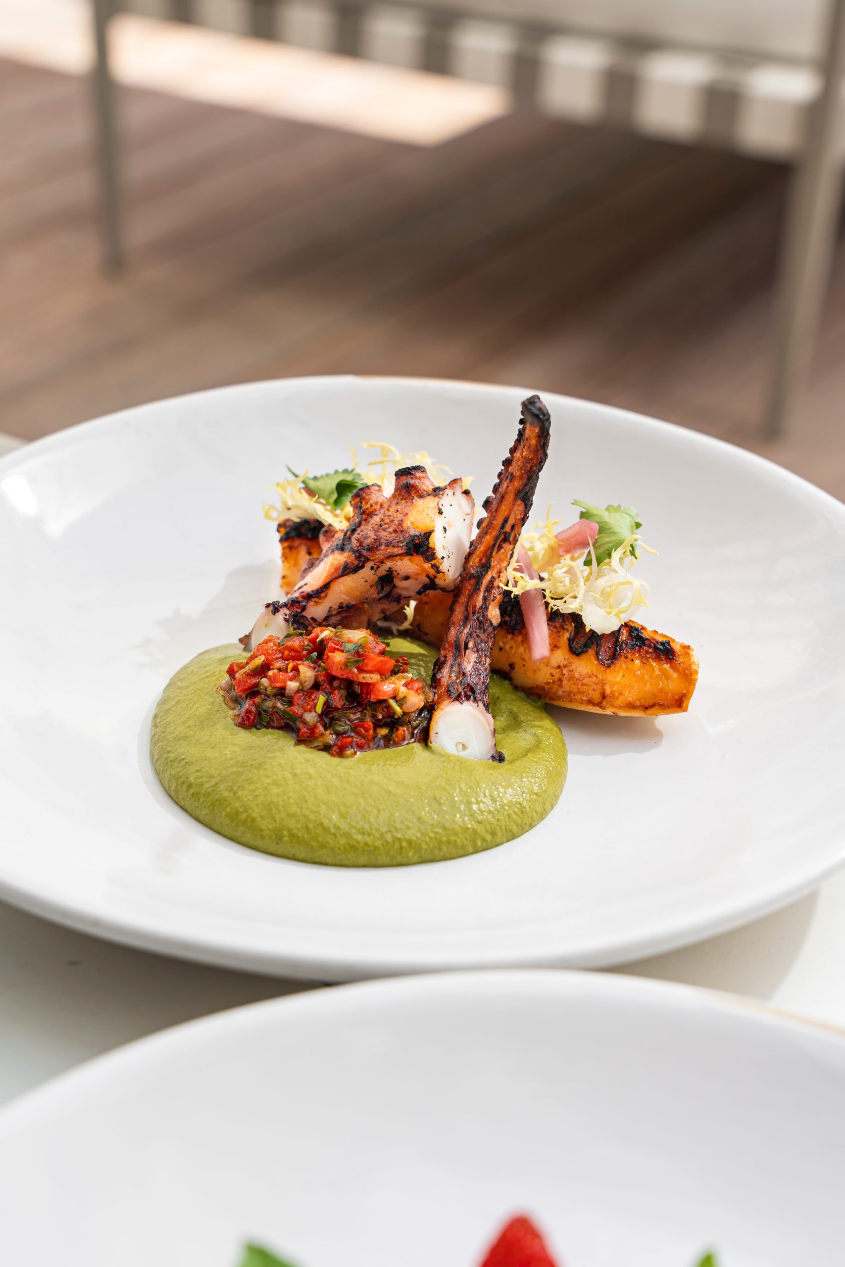 Food on Table at La Côte