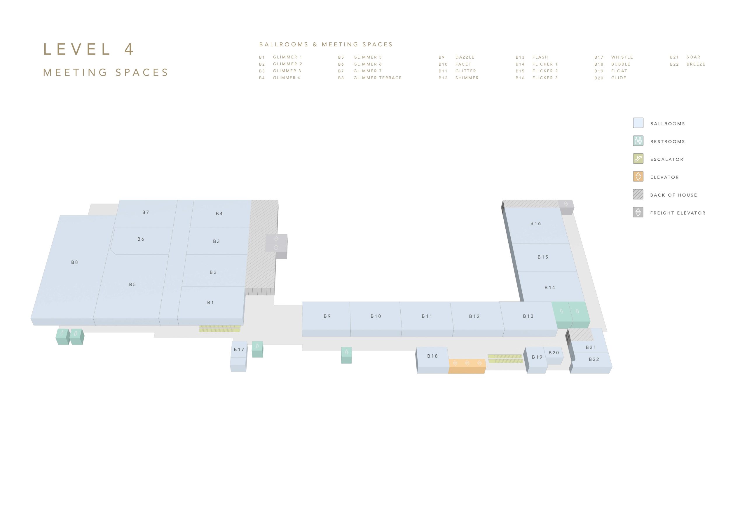 LEVEL 4 – MEETING SPACES