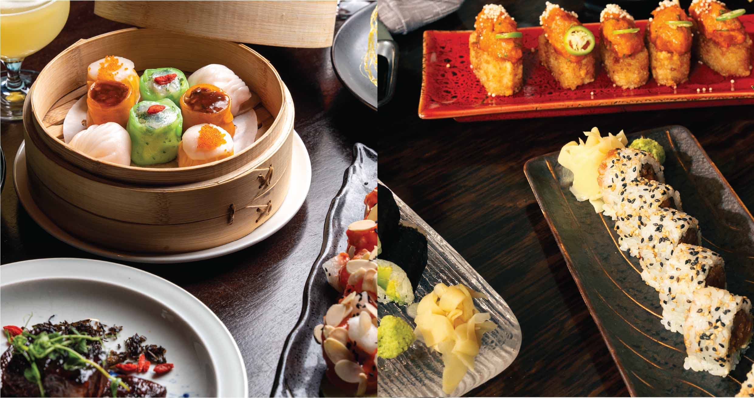 Culinary Image of Blade & Hakkasan side by side tables