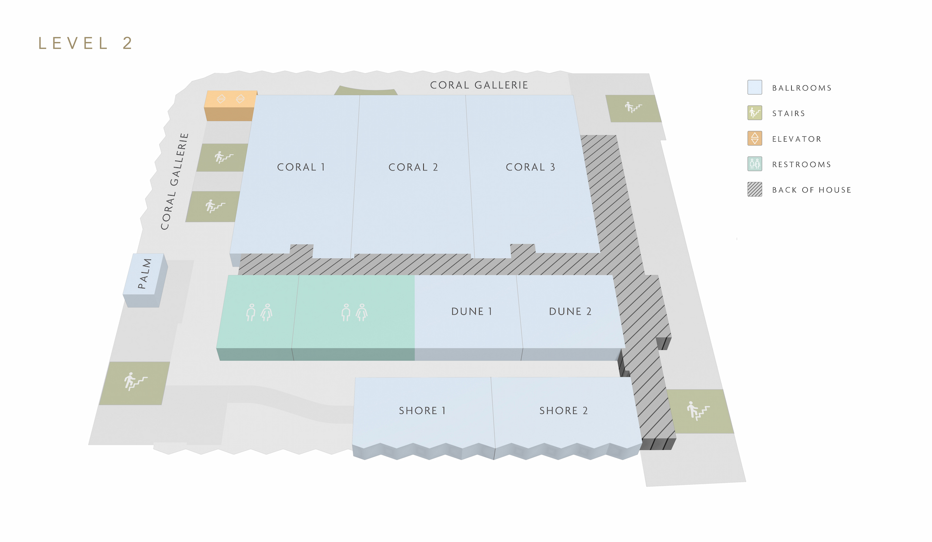 Coastal Convention Center – Second Floor